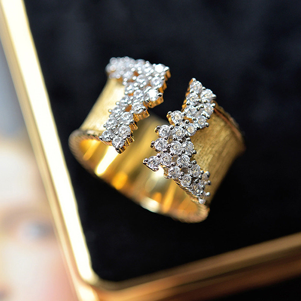 Open Zircon Ring