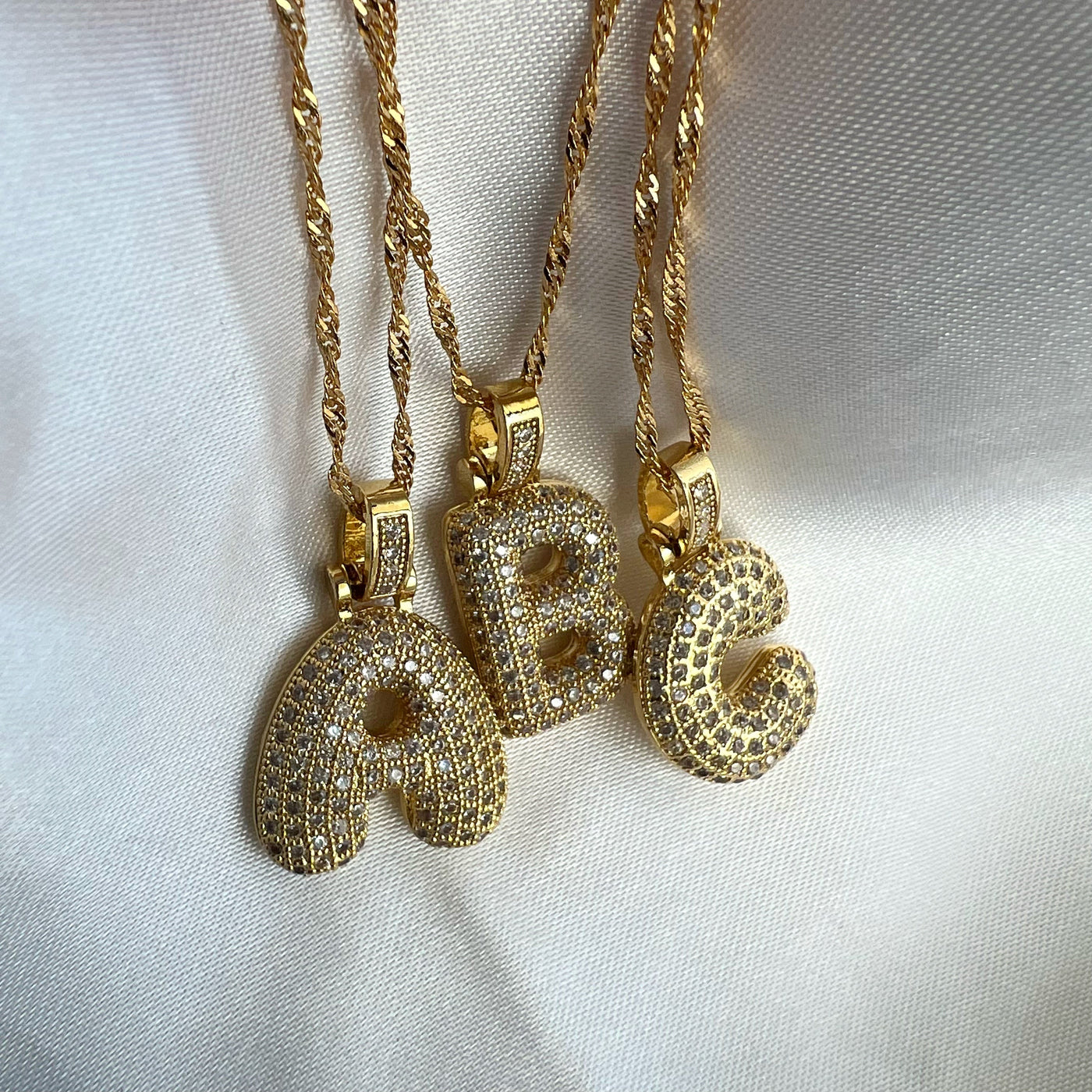 💓🎁2023-Christmas Hot Sale🎁Alphabet Crystal Pendant '18k Gold & Silver Plated'