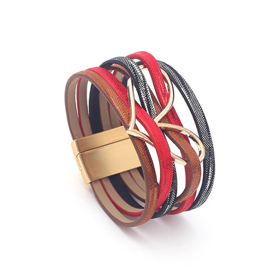 Colorful Multi-layer Leather Bracelets