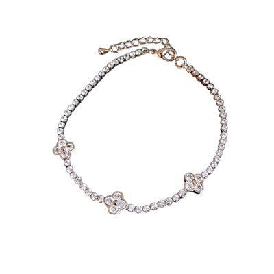 Zircon Three Flower Bracelet