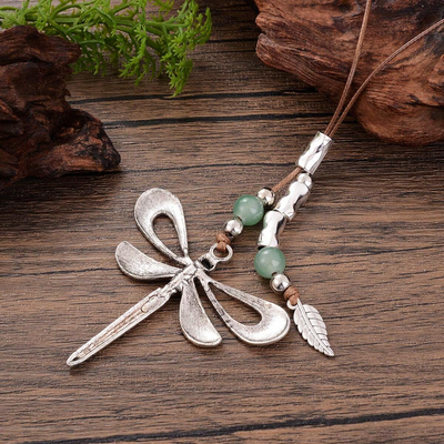 Mecseneg Gwyllt Hanesyddol Stil Dragonfly Penddelw Metel Cerdyn Gwlan.