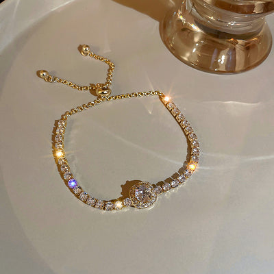 Square Diamond Studded Bracelet