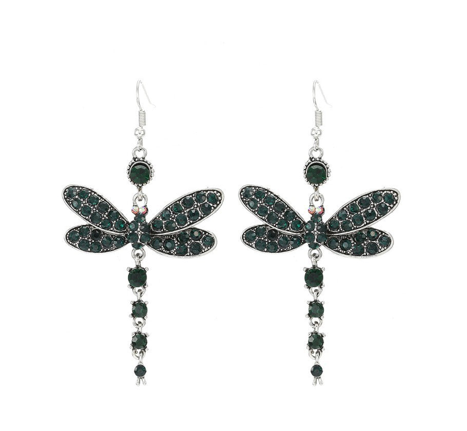 Clocs Gwehydd yr Iâr Hynafol Lliw Las gyda Strwythurau Rhinestone wedi'u Gwneud yn yr Wyneb.