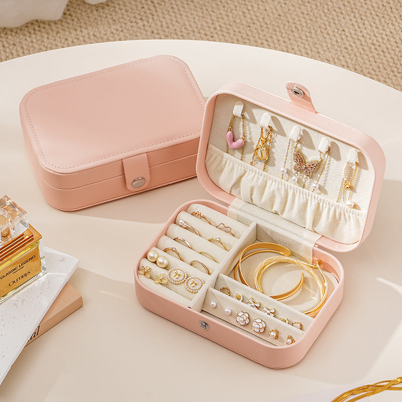 Travel Portable Zipper Jewelry Box
