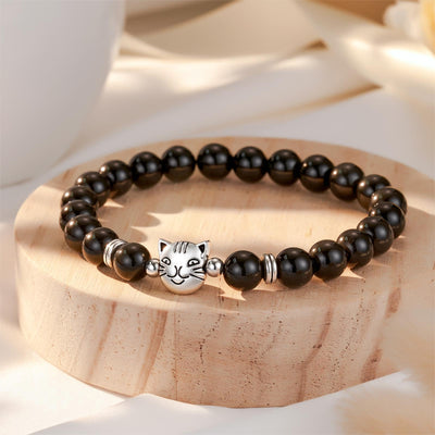 Nature Stone Bracelet Crazy Cat Lady Gifts
