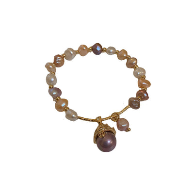 Baroque Freshwater Pearl Zircon Bracelet