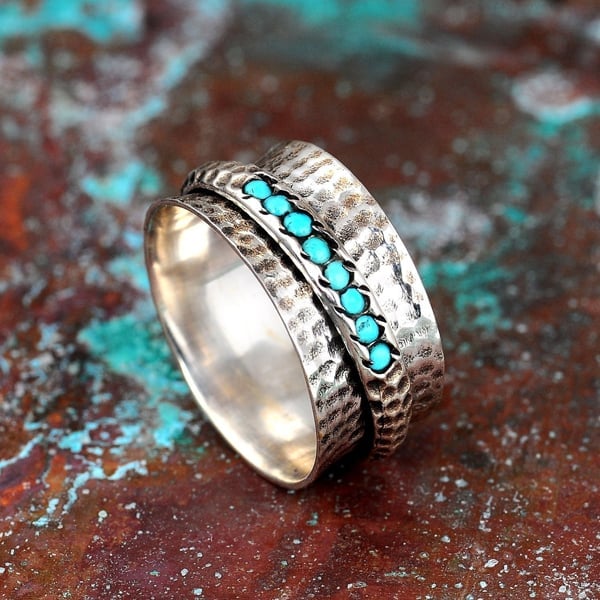 🔥Last Day 49% OFF🎁Turquoise Spinner Ring