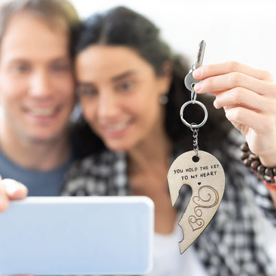 🔥Last Day 49% OFF🔥You Hold The Key to My Heart & Forever Couple Keychain