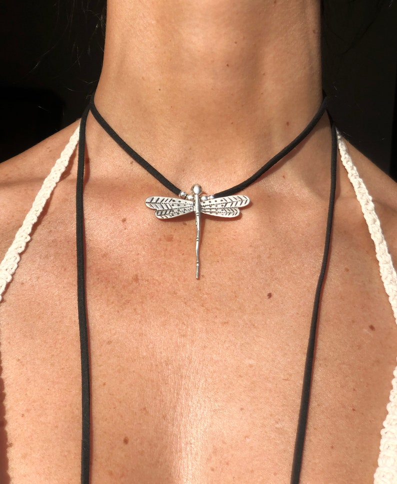 Vintage Bohemian Style Dragonfly Necklace