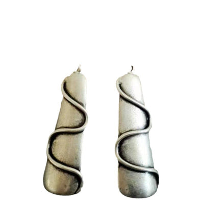 Retro Rectangular wave Earrings