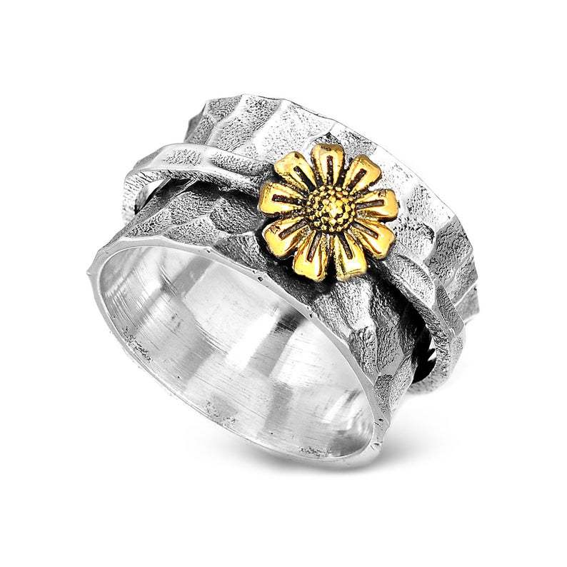 Daisy Color Separation Flower Ring