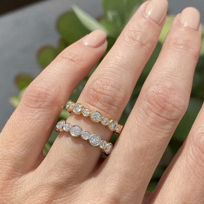 Zircon Diamond Ring