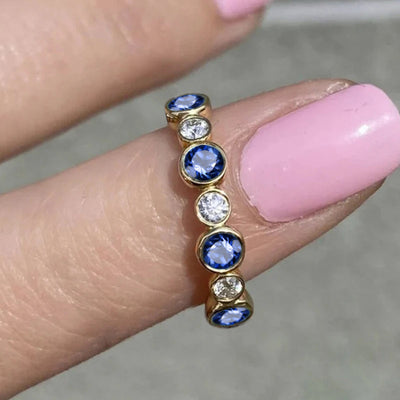 Zircon Diamond Ring