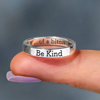 💓2025-New Year Hot Sale🎁 BE KIND...OF A BI♥CH Signature Ring