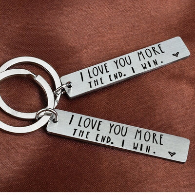 LAST DAY 49% OFF⇝💓 "I Love You More The End I Win"Funny Birthday Keychain