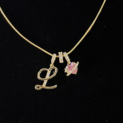 Personalized Custom 18K Gold Plated Alphabet Necklace, Artistic Design Name Necklace, Fashionable Exquisite Gift for Women and Girls