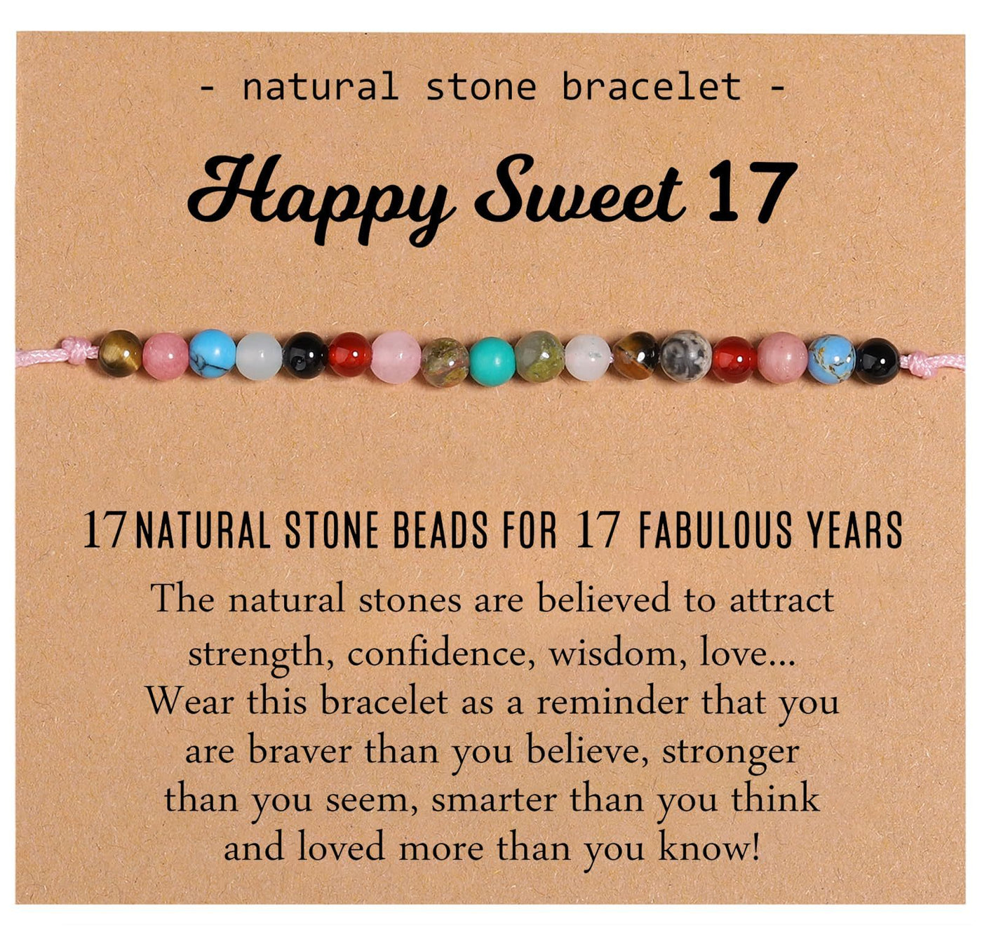 Natural Healing Crystal Birthday Bracelet Gifts