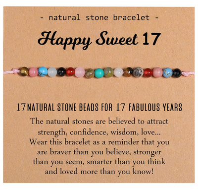 Natural Healing Crystal Birthday Bracelet Gifts