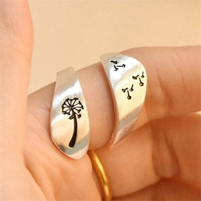 🔥Last Day 49% OFF🎁Hand Carved Dandelion Ring