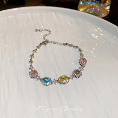 Retro Colored  Geometric Bracelet