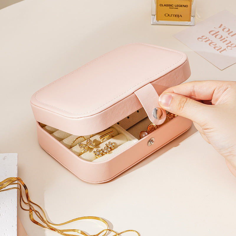 Travel Portable Zipper Jewelry Box