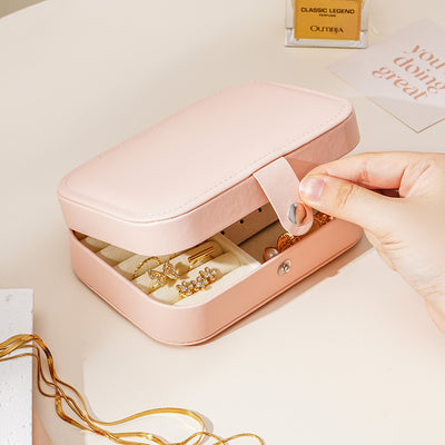 Travel Portable Zipper Jewelry Box