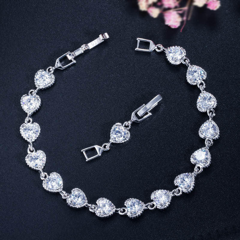 Heart  Zircon Bracelet