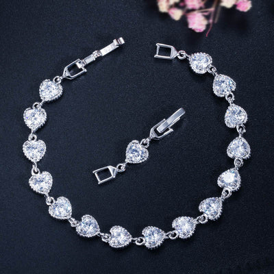 Heart  Zircon Bracelet