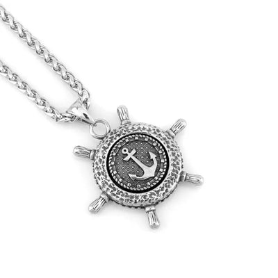 Fashion Rudder Rotating  Sterling Silver Pendant