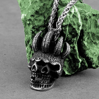 Gothic Vintage Double Skull Pendant