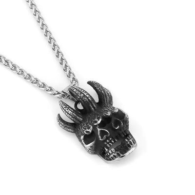 Gothic Vintage Double Skull Pendant