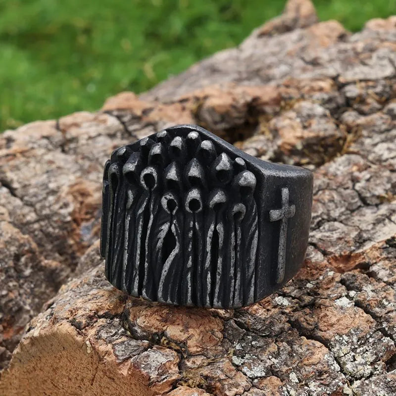 Gothic Vintage  Sterling Silver Ring