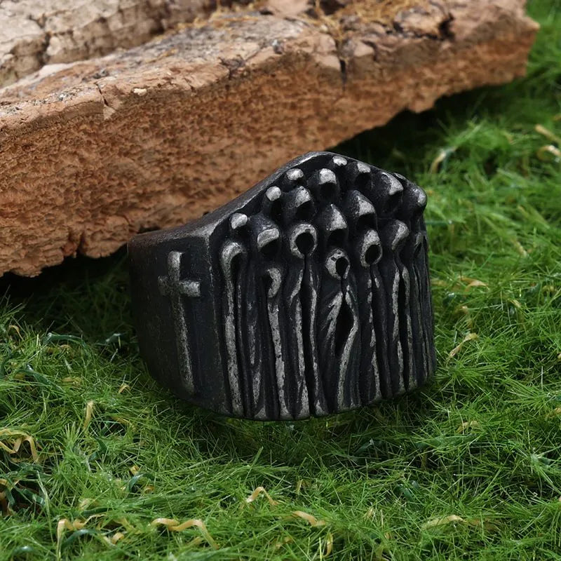 Gothic Vintage  Sterling Silver Ring