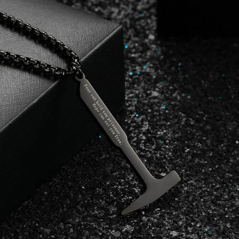 Shawshank Redemption  Sterling Silver Hammer Pendant Necklace