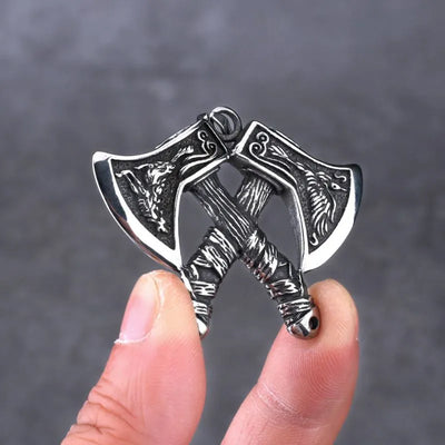 Nordic Viking Tomahawk  Sterling Silver Pendant