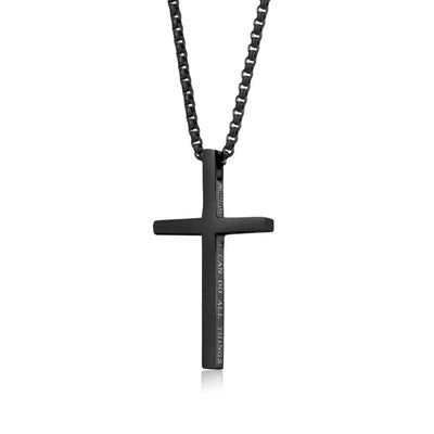 I Can Do All Things  Sterling Silver Cross Pendant