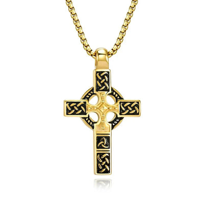 Vintage Celtic Knot  Sterling Silver Cross Pendant