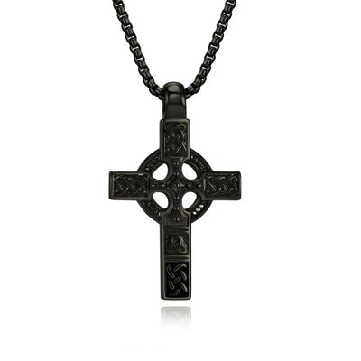 Vintage Celtic Knot  Sterling Silver Cross Pendant