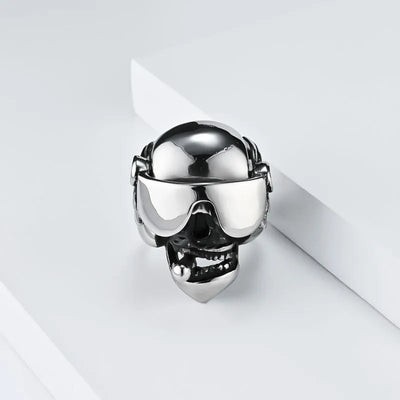 Punk Cigar Skull Ring