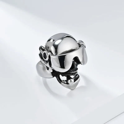Punk Cigar Skull Ring