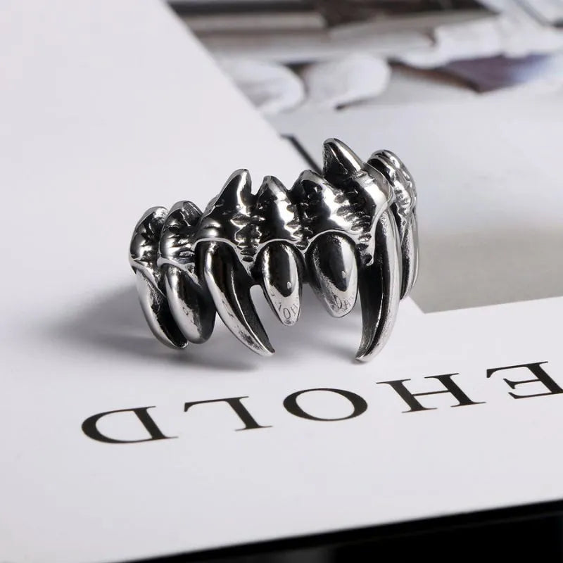 Punk Claw  Sterling Silver Ring