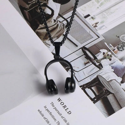 Punk Fashion Headphone Pendant Necklace