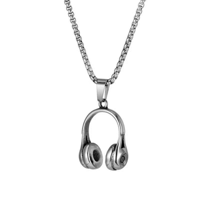 Punk Fashion Headphone Pendant Necklace