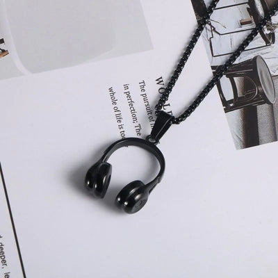 Punk Fashion Headphone Pendant Necklace