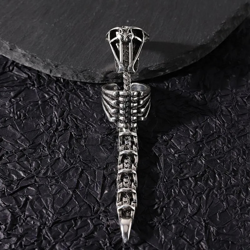 Punk Scorpion Open Adjustable Ring