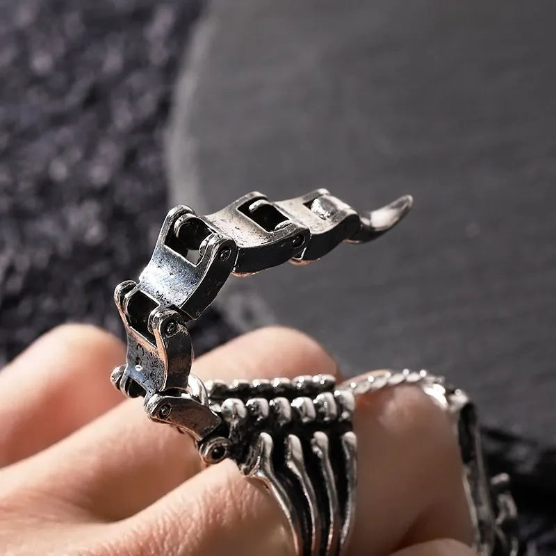Punk Scorpion Open Adjustable Ring