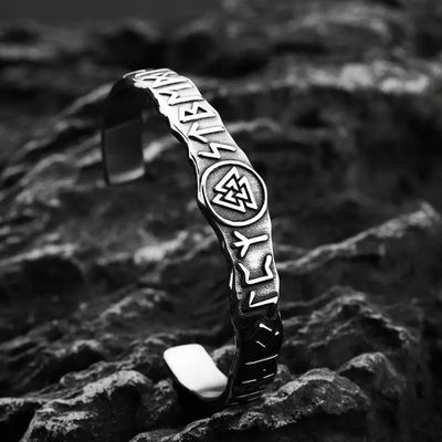 VIntage Viking Rune C-shaped Bracelet