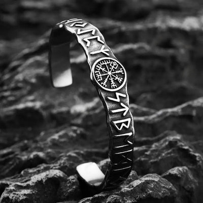 VIntage Viking Rune C-shaped Bracelet