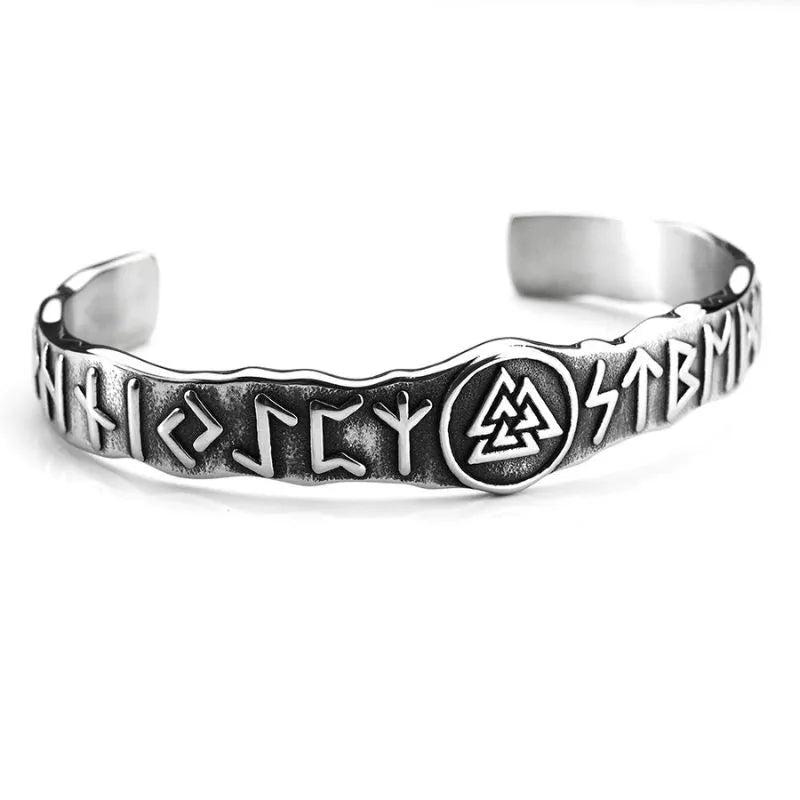 VIntage Viking Rune C-shaped Bracelet