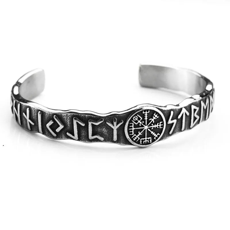 VIntage Viking Rune C-shaped Bracelet